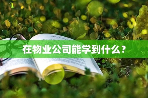在物业公司能学到什么？