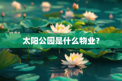太阳公园是什么物业？