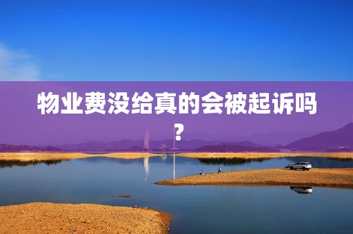 物业费没给真的会被起诉吗？