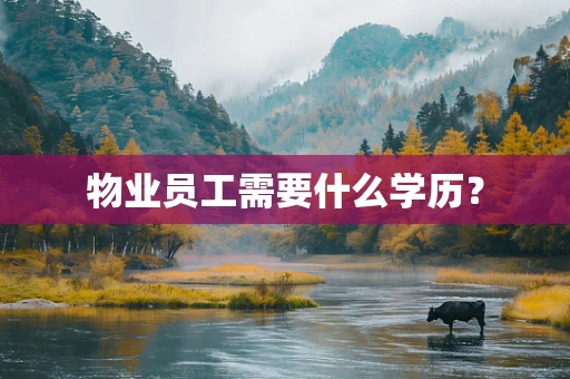 物业员工需要什么学历？