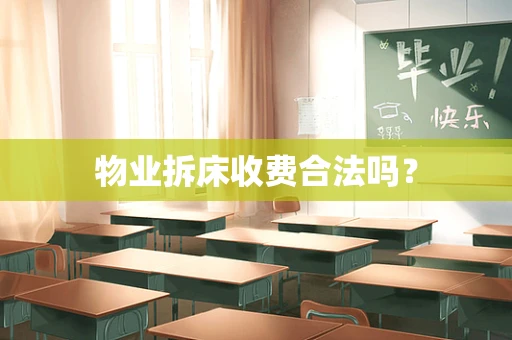 物业拆床收费合法吗？