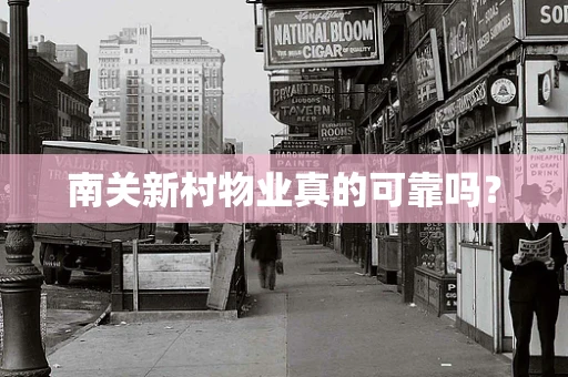 南关新村物业真的可靠吗？
