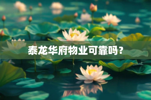 泰龙华府物业可靠吗？
