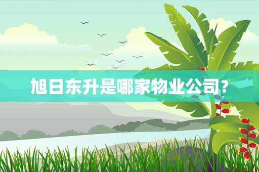 旭日东升是哪家物业公司？