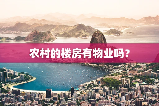 农村的楼房有物业吗？