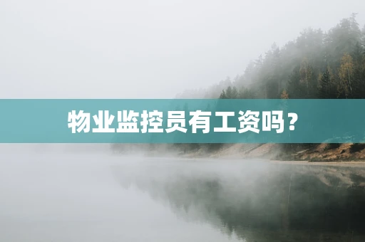 物业监控员有工资吗？