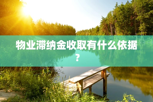 物业滞纳金收取有什么依据？