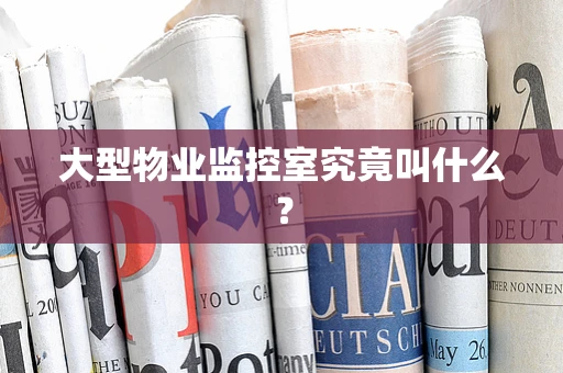 大型物业监控室究竟叫什么？