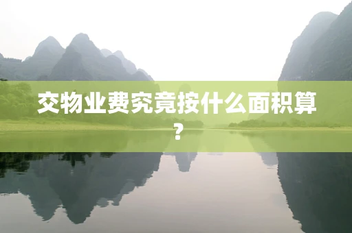 交物业费究竟按什么面积算？