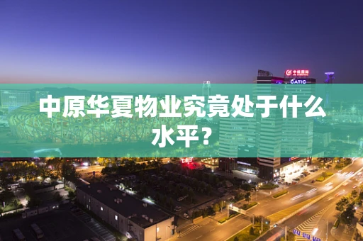 中原华夏物业究竟处于什么水平？