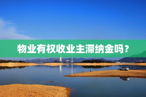 物业有权收业主滞纳金吗？
