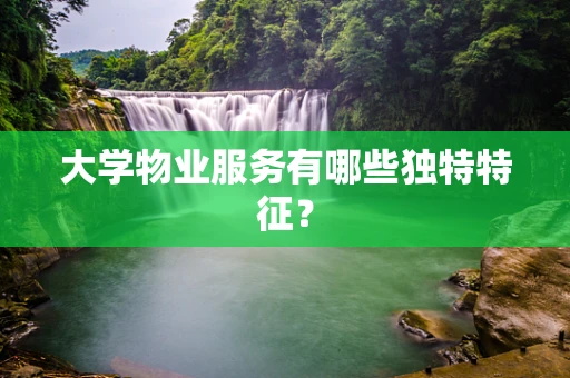 大学物业服务有哪些独特特征？