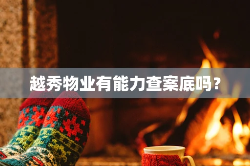越秀物业有能力查案底吗？