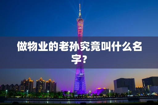 做物业的老孙究竟叫什么名字？