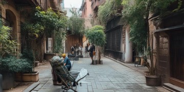 物业保安为什么主动打伞？
