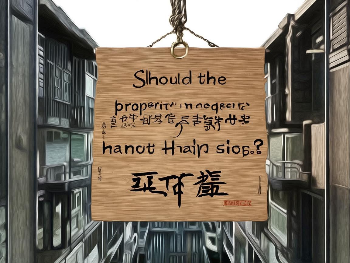 小区物业应该挂牌匾吗？